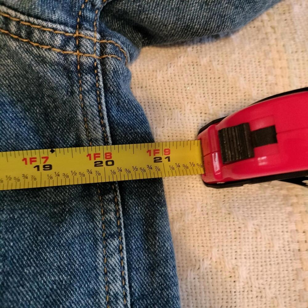 H&M Denim Jacket 4 front Pockets  Shearling Faux Fur Size 8 - Picture 5 of 9